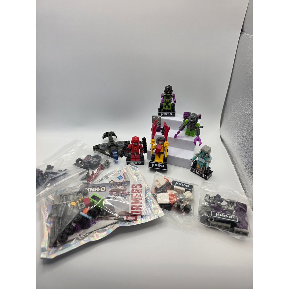 KRE-O Transformers Micro Changers Lot Kreon Figures Bricks 2-in-1 Building Sets